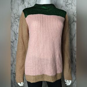 Scotch and Soda OK Bye knit Color Block sweater mohair